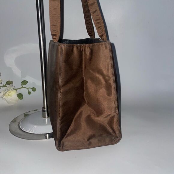 Kate Spade Brown Satiny Shoulder Bag Brown - Picture 4 of 12